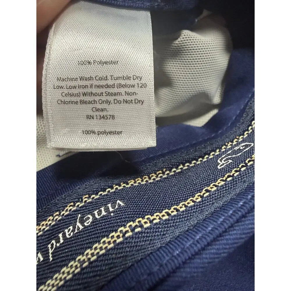 Vineyard Vines Links Shorts Mens 35 Blue Performance Golf Chino Flat Front